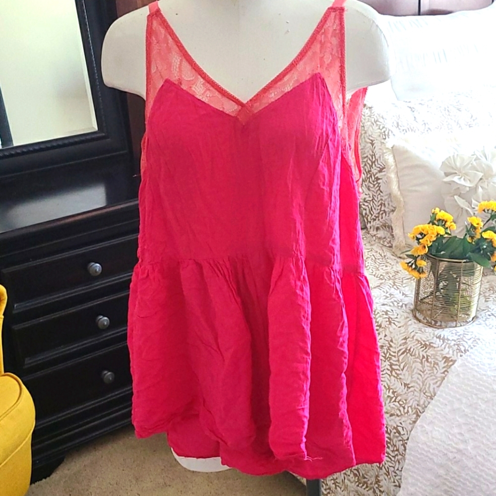 Hot pink comfy romper